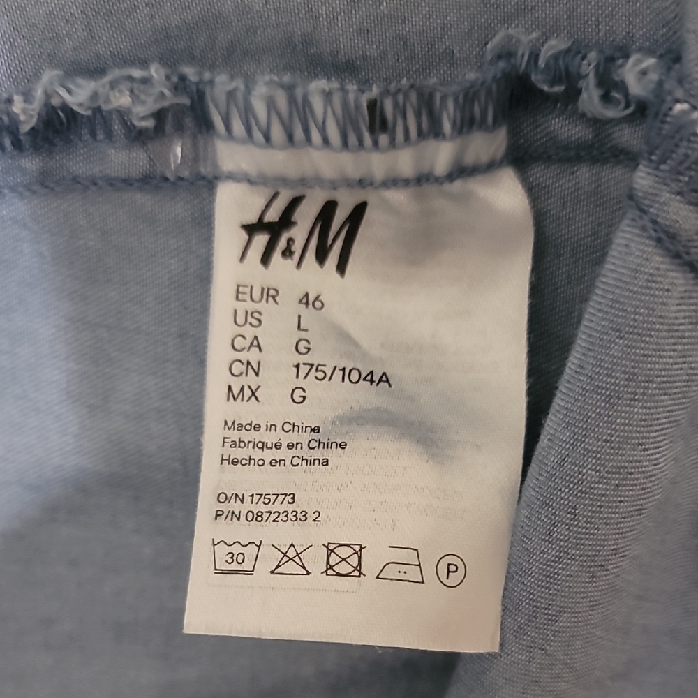 H&M Light Blue Button-Front Maxi Dress - Picture 3 of 9